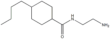 N-(2-aminoethyl)-4-butylcyclohexane-1-carboxamide Struktur