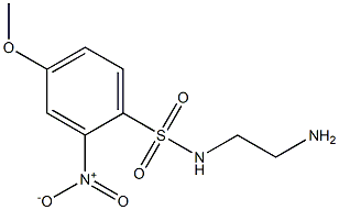 N-(2-aminoethyl)-4-methoxy-2-nitrobenzene-1-sulfonamide Structure