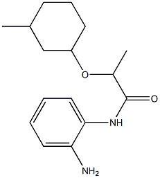 N-(2-aminophenyl)-2-[(3-methylcyclohexyl)oxy]propanamide Structure