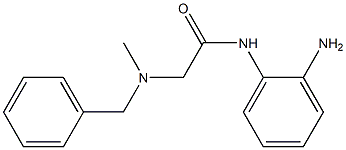 N-(2-aminophenyl)-2-[benzyl(methyl)amino]acetamide Struktur