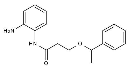 N-(2-aminophenyl)-3-(1-phenylethoxy)propanamide
