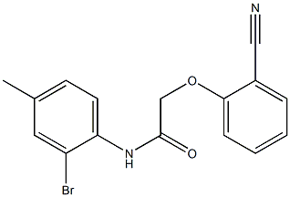  N-(2-bromo-4-methylphenyl)-2-(2-cyanophenoxy)acetamide