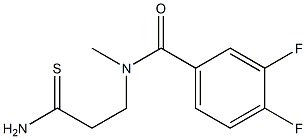 N-(2-carbamothioylethyl)-3,4-difluoro-N-methylbenzamide Structure