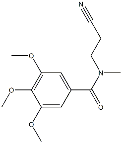 N-(2-cyanoethyl)-3,4,5-trimethoxy-N-methylbenzamide Structure
