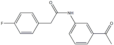 N-(3-acetylphenyl)-2-(4-fluorophenyl)acetamide Structure