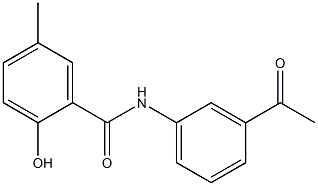 N-(3-acetylphenyl)-2-hydroxy-5-methylbenzamide Struktur