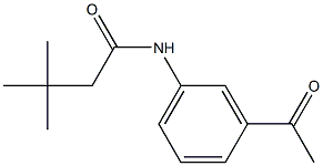 N-(3-acetylphenyl)-3,3-dimethylbutanamide Structure