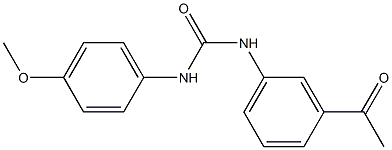 N-(3-acetylphenyl)-N'-(4-methoxyphenyl)urea Structure