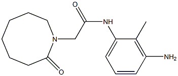 N-(3-amino-2-methylphenyl)-2-(2-oxoazocan-1-yl)acetamide