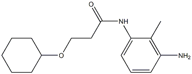 N-(3-amino-2-methylphenyl)-3-(cyclohexyloxy)propanamide|