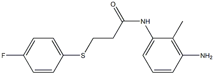 N-(3-amino-2-methylphenyl)-3-[(4-fluorophenyl)sulfanyl]propanamide