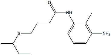 N-(3-amino-2-methylphenyl)-4-(butan-2-ylsulfanyl)butanamide Struktur