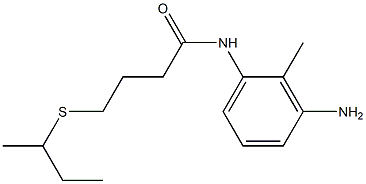 N-(3-amino-2-methylphenyl)-4-(butan-2-ylsulfanyl)butanamide Structure