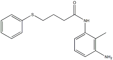 N-(3-amino-2-methylphenyl)-4-(phenylsulfanyl)butanamide Struktur