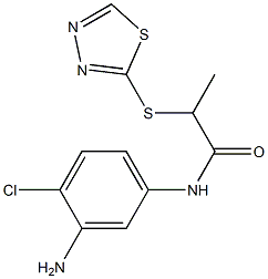N-(3-amino-4-chlorophenyl)-2-(1,3,4-thiadiazol-2-ylsulfanyl)propanamide