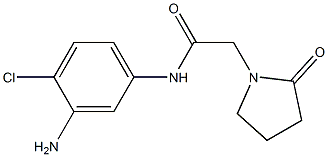 N-(3-amino-4-chlorophenyl)-2-(2-oxopyrrolidin-1-yl)acetamide Structure