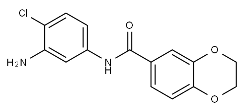N-(3-amino-4-chlorophenyl)-2,3-dihydro-1,4-benzodioxine-6-carboxamide