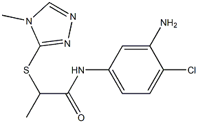 N-(3-amino-4-chlorophenyl)-2-[(4-methyl-4H-1,2,4-triazol-3-yl)sulfanyl]propanamide