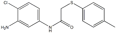 N-(3-amino-4-chlorophenyl)-2-[(4-methylphenyl)sulfanyl]acetamide Struktur