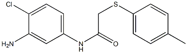N-(3-amino-4-chlorophenyl)-2-[(4-methylphenyl)sulfanyl]acetamide Structure