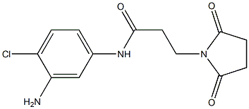 N-(3-amino-4-chlorophenyl)-3-(2,5-dioxopyrrolidin-1-yl)propanamide Structure