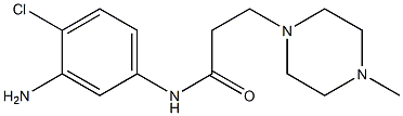 N-(3-amino-4-chlorophenyl)-3-(4-methylpiperazin-1-yl)propanamide 结构式