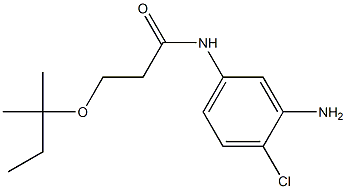 N-(3-amino-4-chlorophenyl)-3-[(2-methylbutan-2-yl)oxy]propanamide 结构式