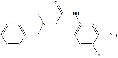 N-(3-amino-4-fluorophenyl)-2-[benzyl(methyl)amino]acetamide Structure