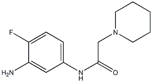 N-(3-amino-4-fluorophenyl)-2-piperidin-1-ylacetamide Structure