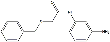 N-(3-aminophenyl)-2-(benzylsulfanyl)acetamide Struktur