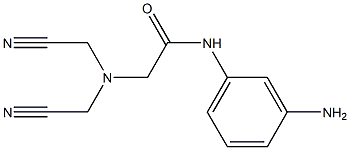 N-(3-aminophenyl)-2-[bis(cyanomethyl)amino]acetamide Struktur