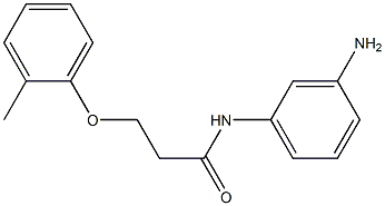 N-(3-aminophenyl)-3-(2-methylphenoxy)propanamide 结构式