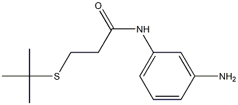 N-(3-aminophenyl)-3-(tert-butylsulfanyl)propanamide