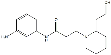 N-(3-aminophenyl)-3-[2-(2-hydroxyethyl)piperidin-1-yl]propanamide Structure