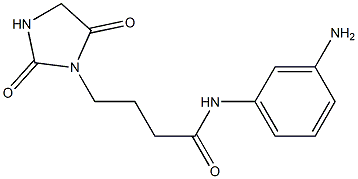 N-(3-aminophenyl)-4-(2,5-dioxoimidazolidin-1-yl)butanamide Struktur