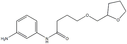 N-(3-aminophenyl)-4-(oxolan-2-ylmethoxy)butanamide Structure