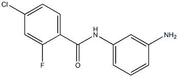 N-(3-aminophenyl)-4-chloro-2-fluorobenzamide Struktur