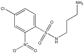 N-(3-aminopropyl)-4-chloro-2-nitrobenzene-1-sulfonamide Struktur