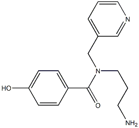N-(3-aminopropyl)-4-hydroxy-N-(pyridin-3-ylmethyl)benzamide