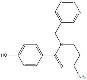 N-(3-aminopropyl)-4-hydroxy-N-(pyridin-3-ylmethyl)benzamide Structure