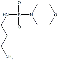 N-(3-aminopropyl)morpholine-4-sulfonamide 结构式