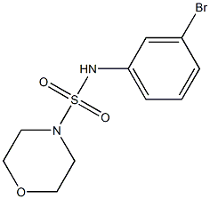N-(3-bromophenyl)morpholine-4-sulfonamide Structure