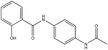 N-(4-acetamidophenyl)-2-hydroxybenzamide Structure