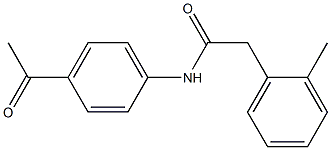 N-(4-acetylphenyl)-2-(2-methylphenyl)acetamide Structure