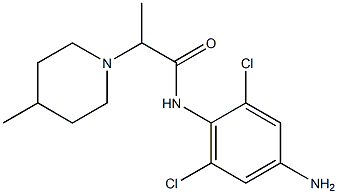 N-(4-amino-2,6-dichlorophenyl)-2-(4-methylpiperidin-1-yl)propanamide