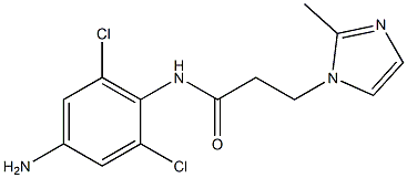 N-(4-amino-2,6-dichlorophenyl)-3-(2-methyl-1H-imidazol-1-yl)propanamide Structure