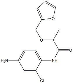 N-(4-amino-2-chlorophenyl)-2-(2-furylmethoxy)propanamide 结构式