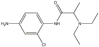 N-(4-amino-2-chlorophenyl)-2-(diethylamino)propanamide Struktur
