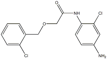N-(4-amino-2-chlorophenyl)-2-[(2-chlorophenyl)methoxy]acetamide Struktur