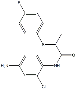 N-(4-amino-2-chlorophenyl)-2-[(4-fluorophenyl)sulfanyl]propanamide